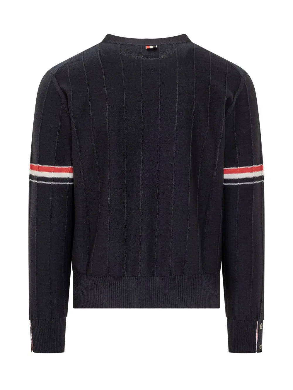 4-Bar Striped Pattern Sweater