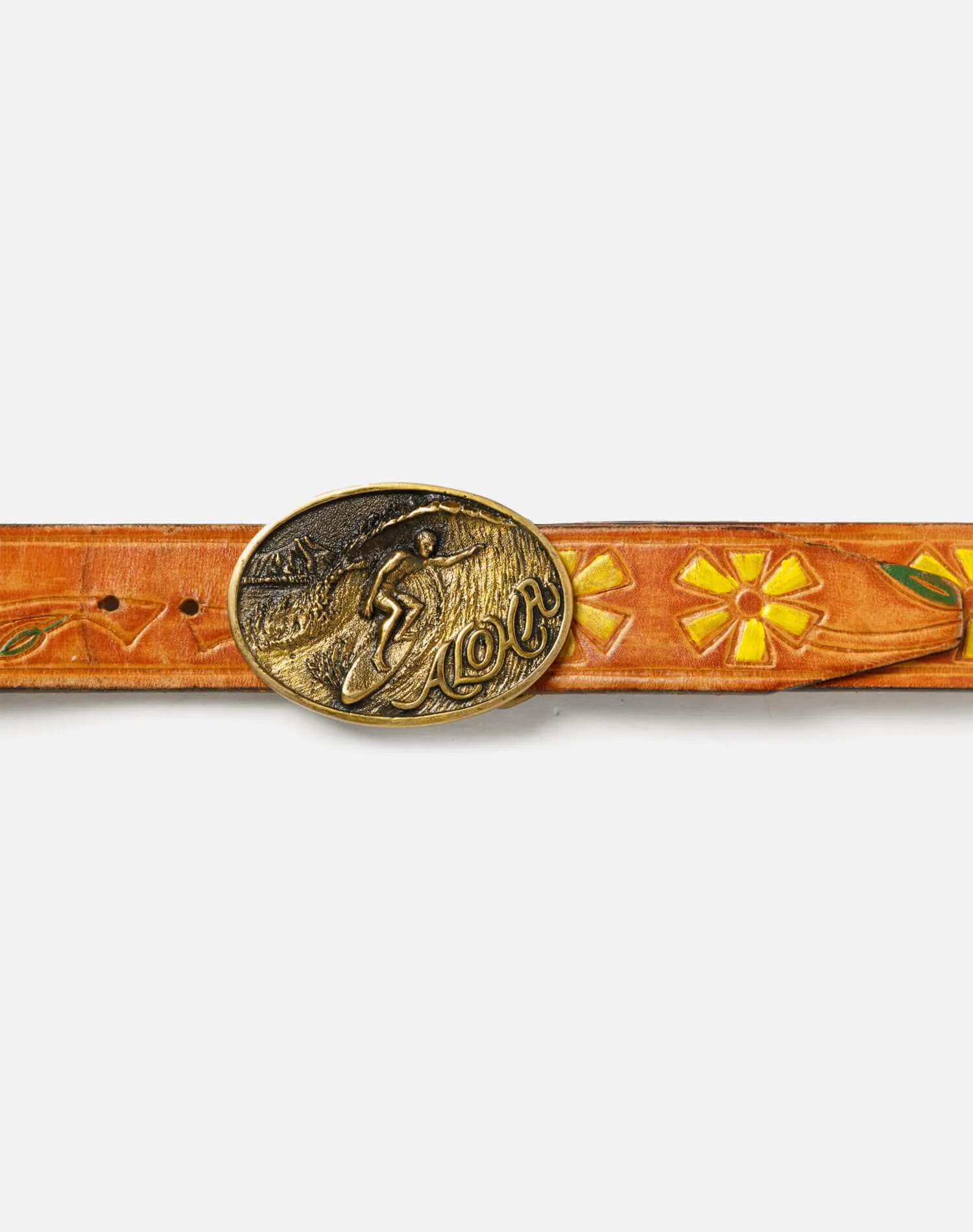 70s Aloha Leather Belt - #2