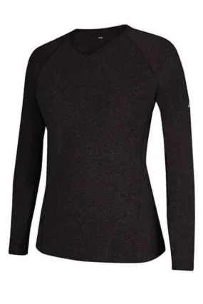 Adidas Climalite Women’s Long Sleeve Tee 3872, Black Heather