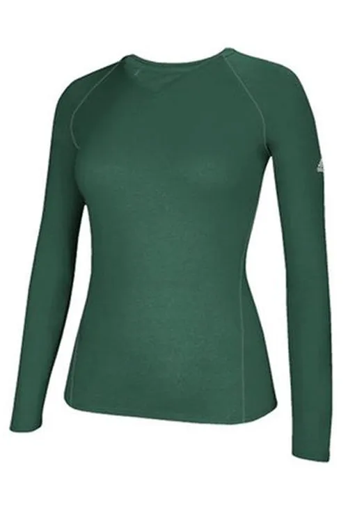 Adidas Climalite Women’s Long Sleeve Tee 3872, Dark Green