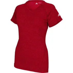 Adidas Climalite Women’s Short Sleeve Tee 3873, Power Red