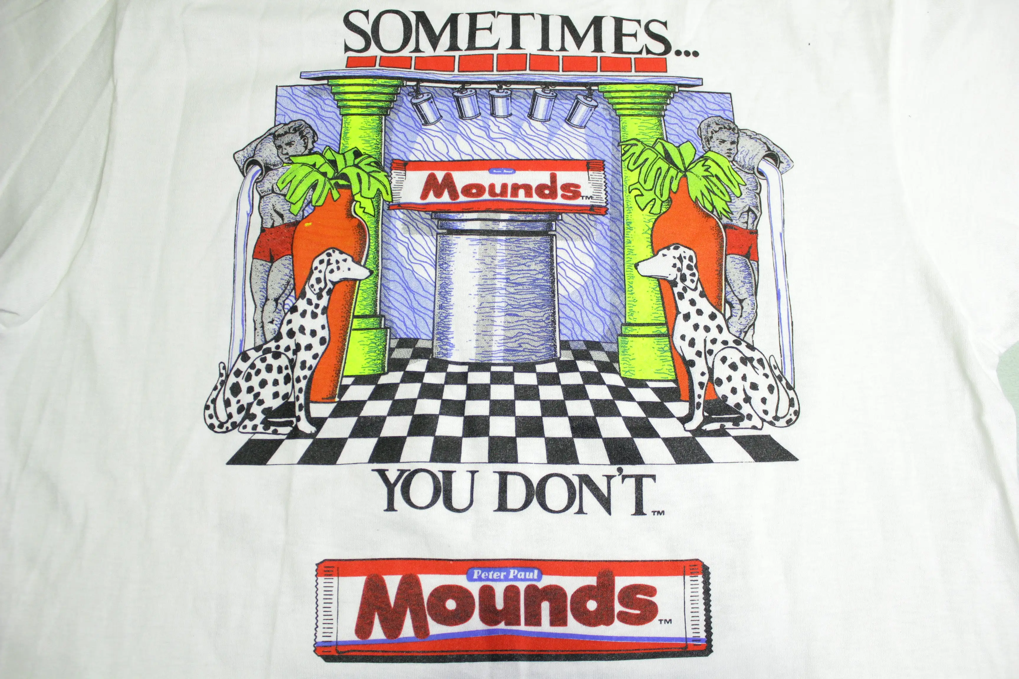 Almond Joy Mounds Sometimes You Feel Like A Nut 90s Vintage Single Stitch USA T-Shirt