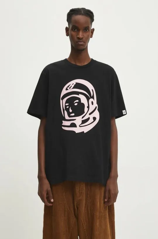 Billionaire Boys Club cotton t-shirt Astro Helmet men’s black color with a print B24348