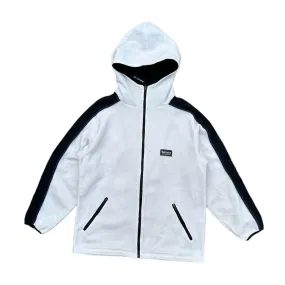 Bitch Skateboard White Fleece Hooded Jacket