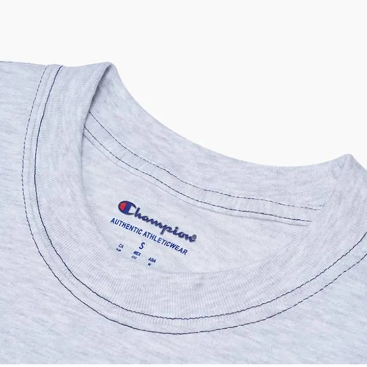 CHAMPION CLASSIC CONTRAST STITCH TEE GREY