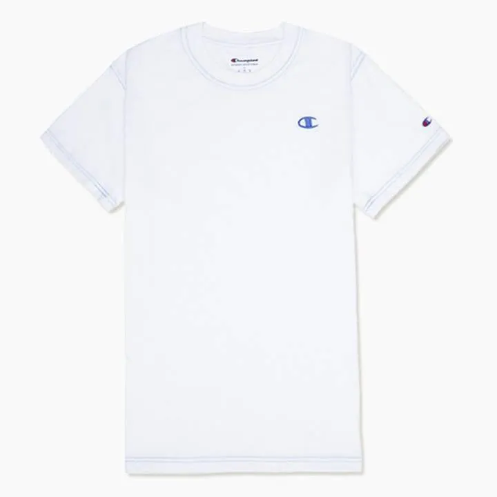 CHAMPION CLASSIC CONTRAST STITCH TEE WHITE