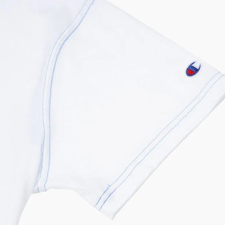 CHAMPION CLASSIC CONTRAST STITCH TEE WHITE