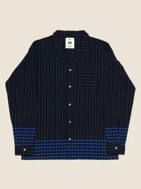 Chondro Longsleeve Camp Shirt - Navy