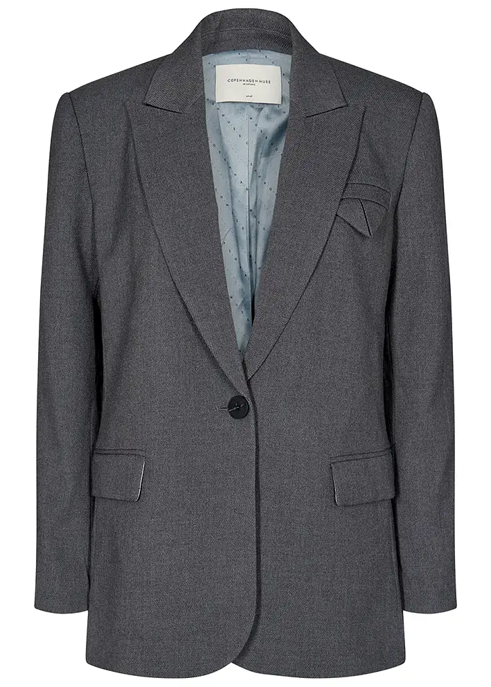 Copenhagen Muse Tailor Jacket - Blazer - Grey Melange