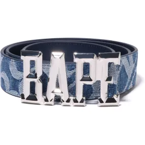 DENIM MONOGRAM BELT MENS