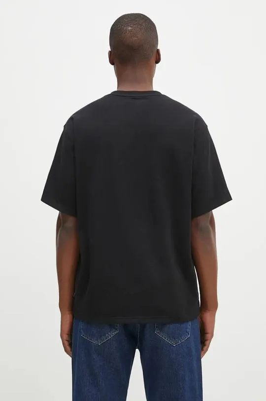 Dickies cotton t-shirt Clancy Heavyweight Tee men’s black color with a print DK0A4Z4L