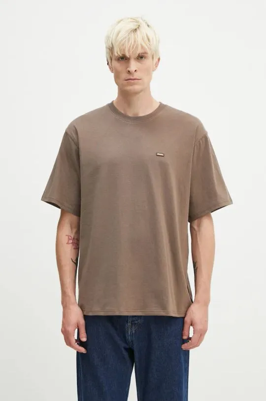 Dickies cotton t-shirt Clancy Heavyweight Tee men’s brown color with a print DK0A4Z4L