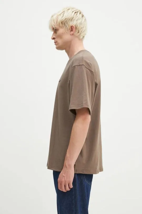 Dickies cotton t-shirt Clancy Heavyweight Tee men’s brown color with a print DK0A4Z4L