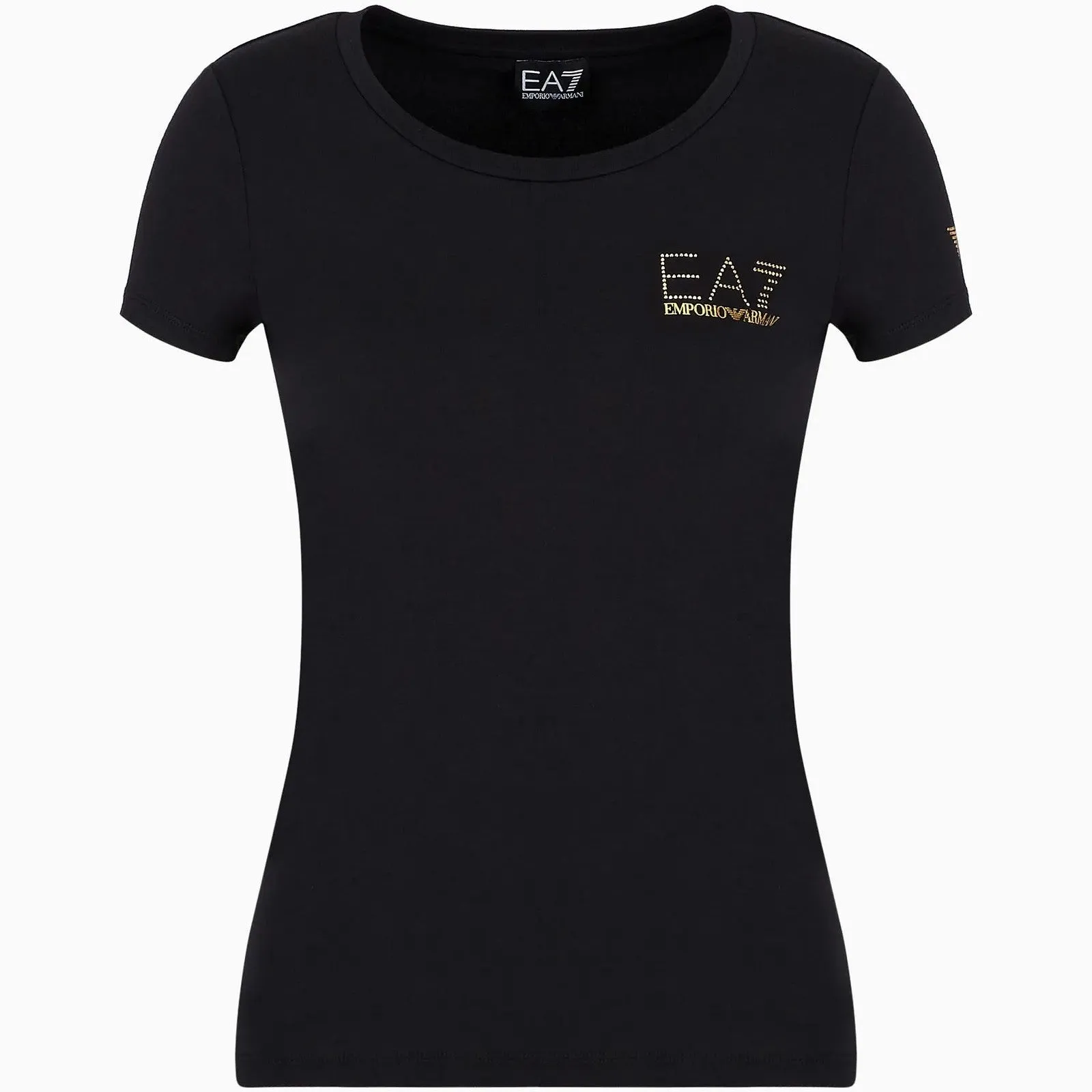 EA7 Womens Cotton-blend jersey Evolution T-shirt