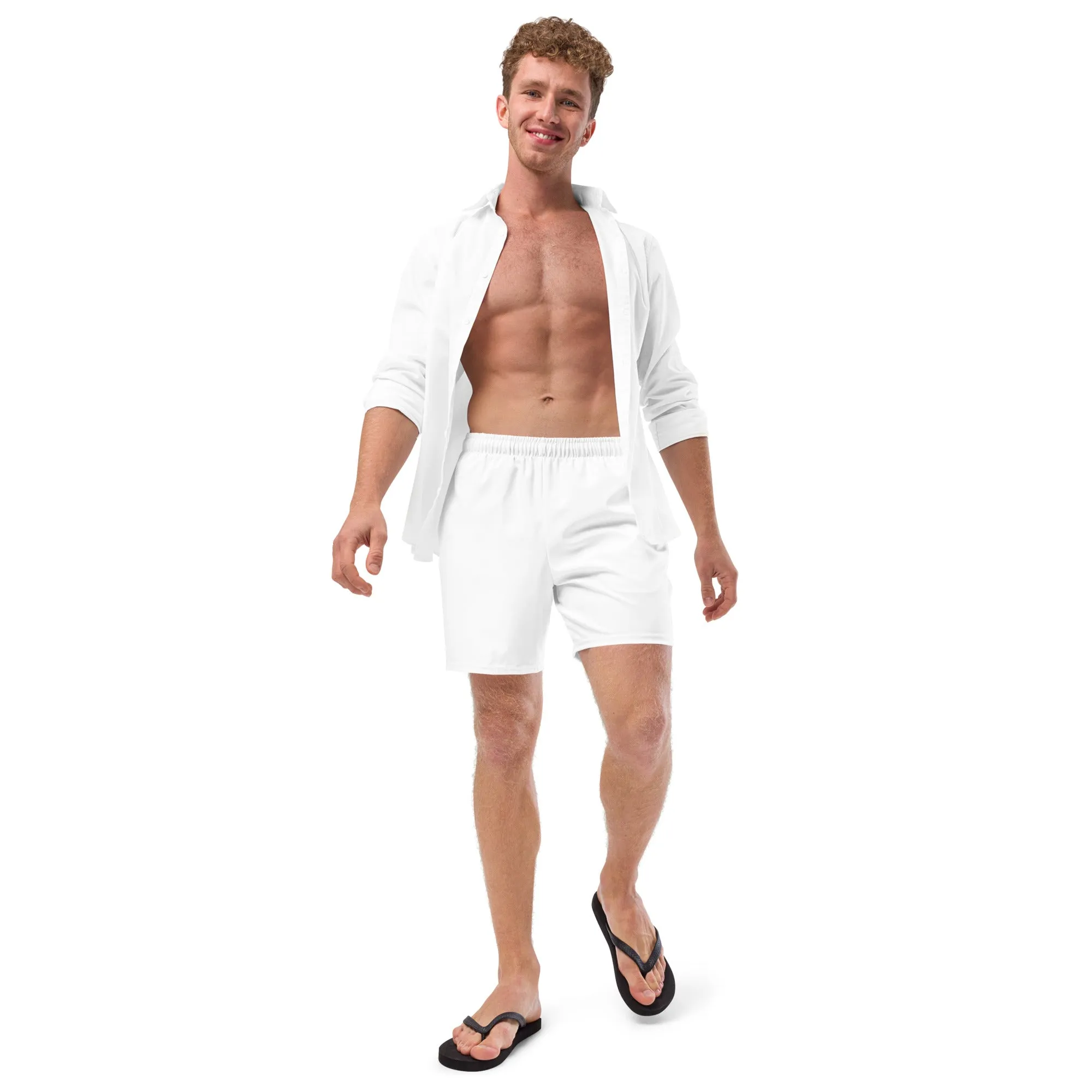 ECO MEN'S SWIM SHORTS |WHITE