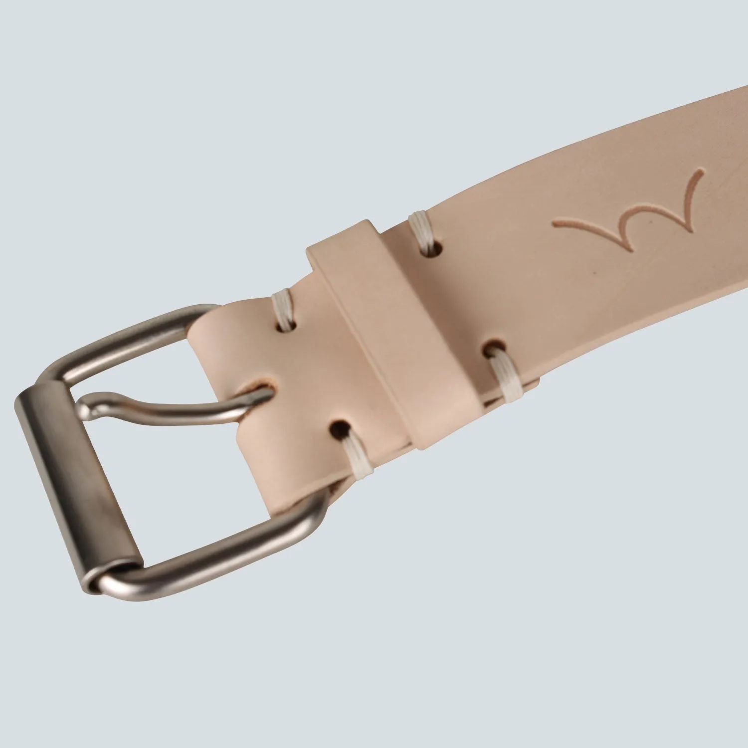 EDWIN - ITALIAN LEATHER PRIME BELT (STANDARD WIDTH) - NUDE