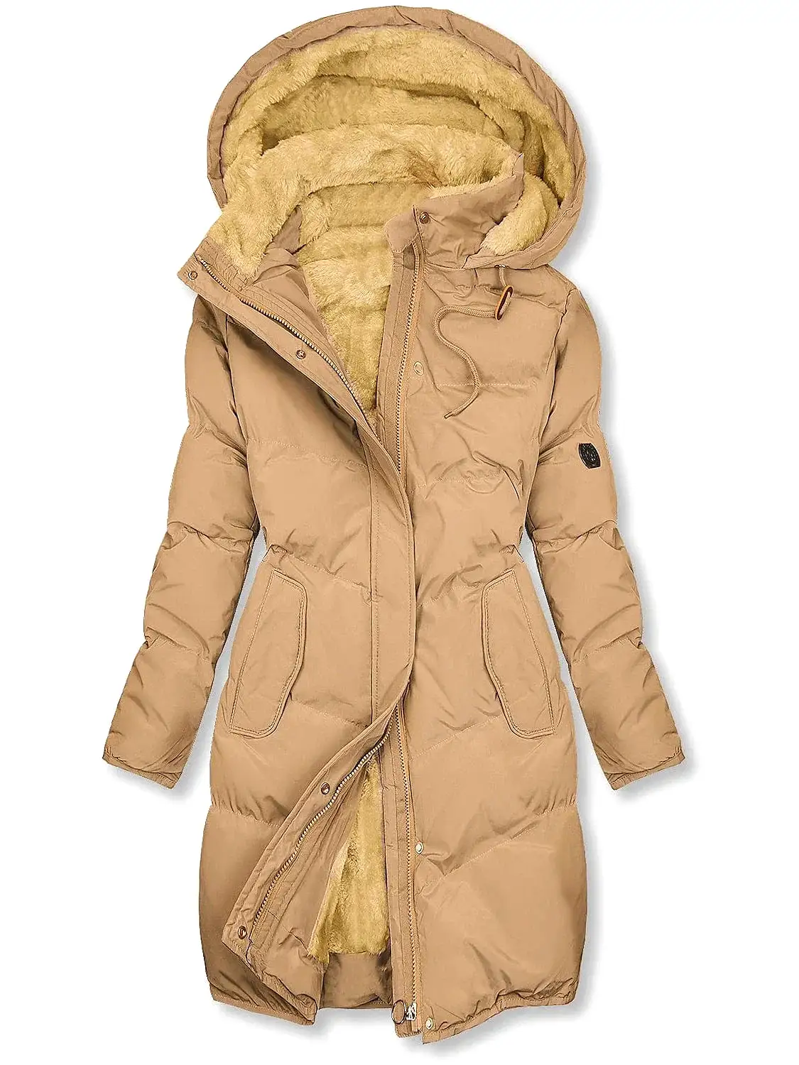 Elegant Fleece Lined Heated Jacket for Women - Stylish and Functional Outerwear