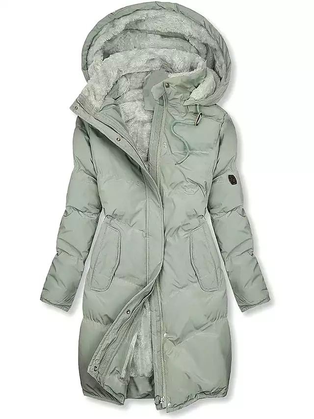 Elegant Fleece Lined Heated Jacket for Women - Stylish and Functional Outerwear