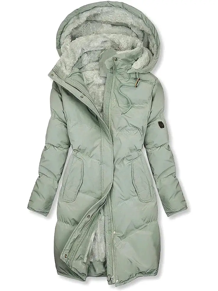 Elegant Fleece Lined Heated Jacket for Women - Stylish and Functional Outerwear