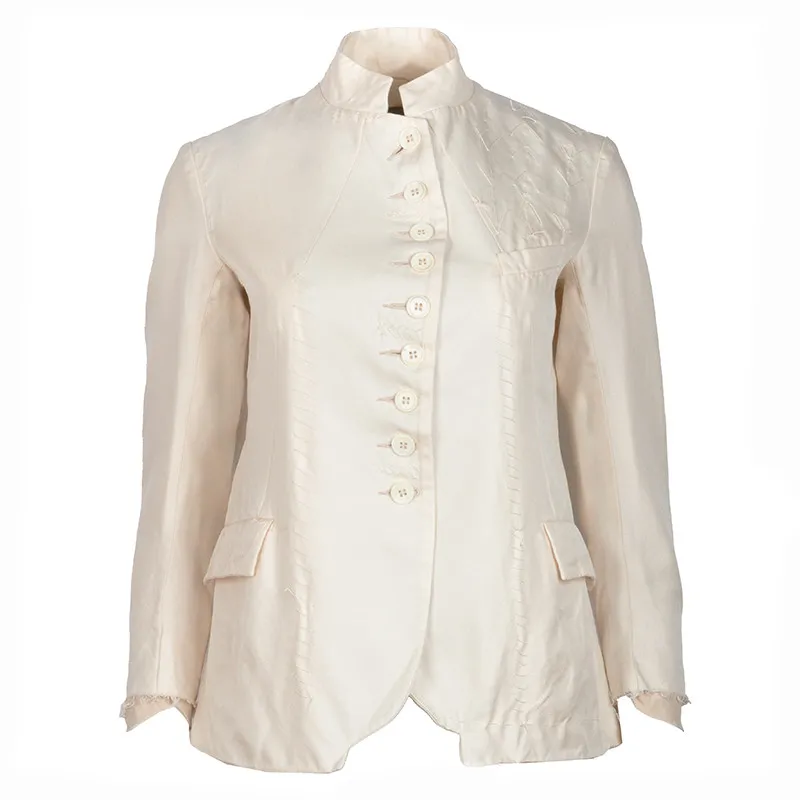 Elena Dawson Caviar Crepe Jacket