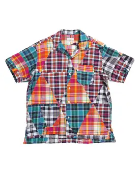 Engineered Garments Multi Patchwork Plaid Camp Shirt