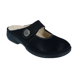 Finn Comfort Women's Asinara - Black Nubuck/Stretch