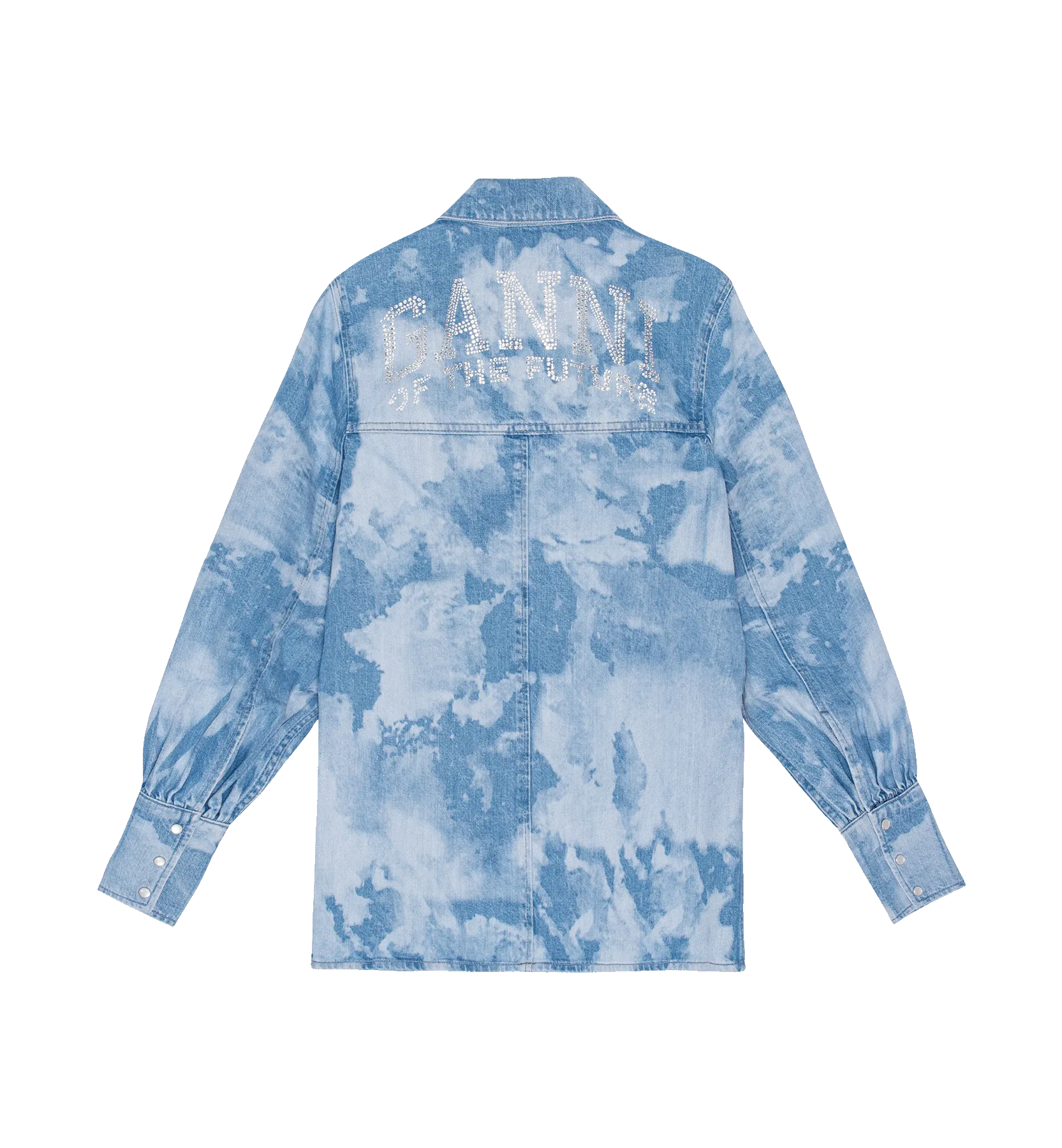 GANNI Bleach Denim Shirt