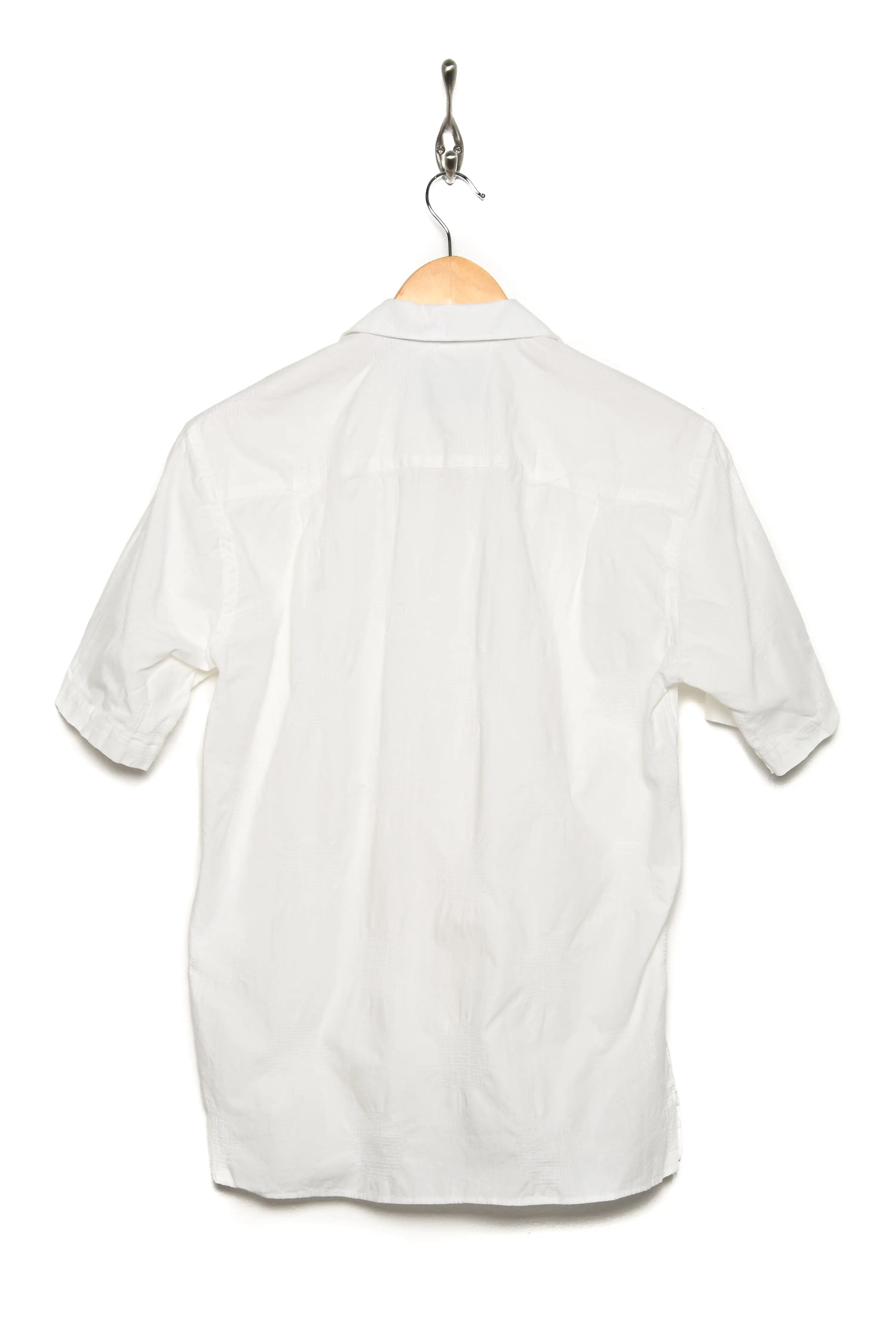 Gitman Brothers Vintage Camp Shirt white jacquard dots