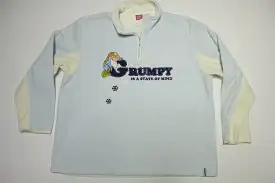 Grumpy Is A State of Mind Vintage Pullover Quarter Zip Fleece  Jacket