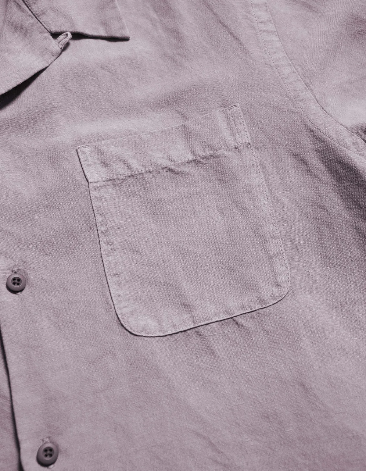 Hemp Camp Collar Shirt - Purple Ash