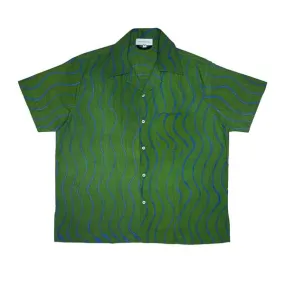 IJEBU SHORT SLEEVE CAMP SHIRT - GREEN