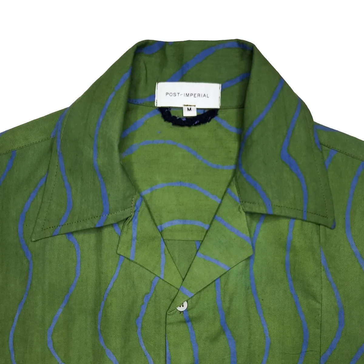 IJEBU SHORT SLEEVE CAMP SHIRT - GREEN