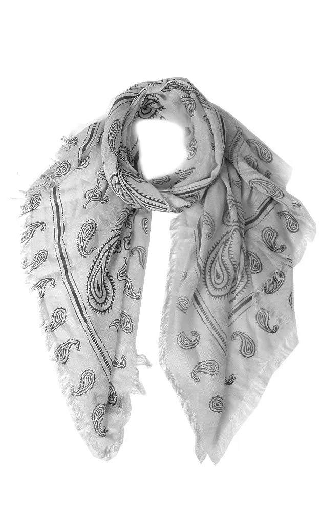 JC022512 Paisley Print Scarf