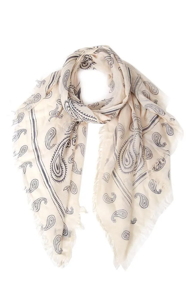 JC022512 Paisley Print Scarf