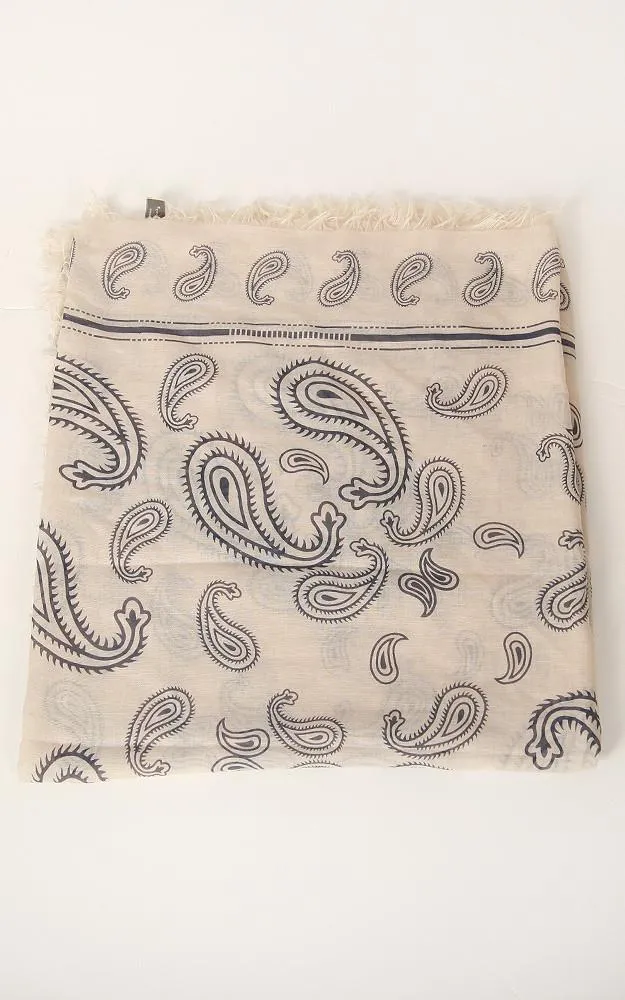 JC022512 Paisley Print Scarf