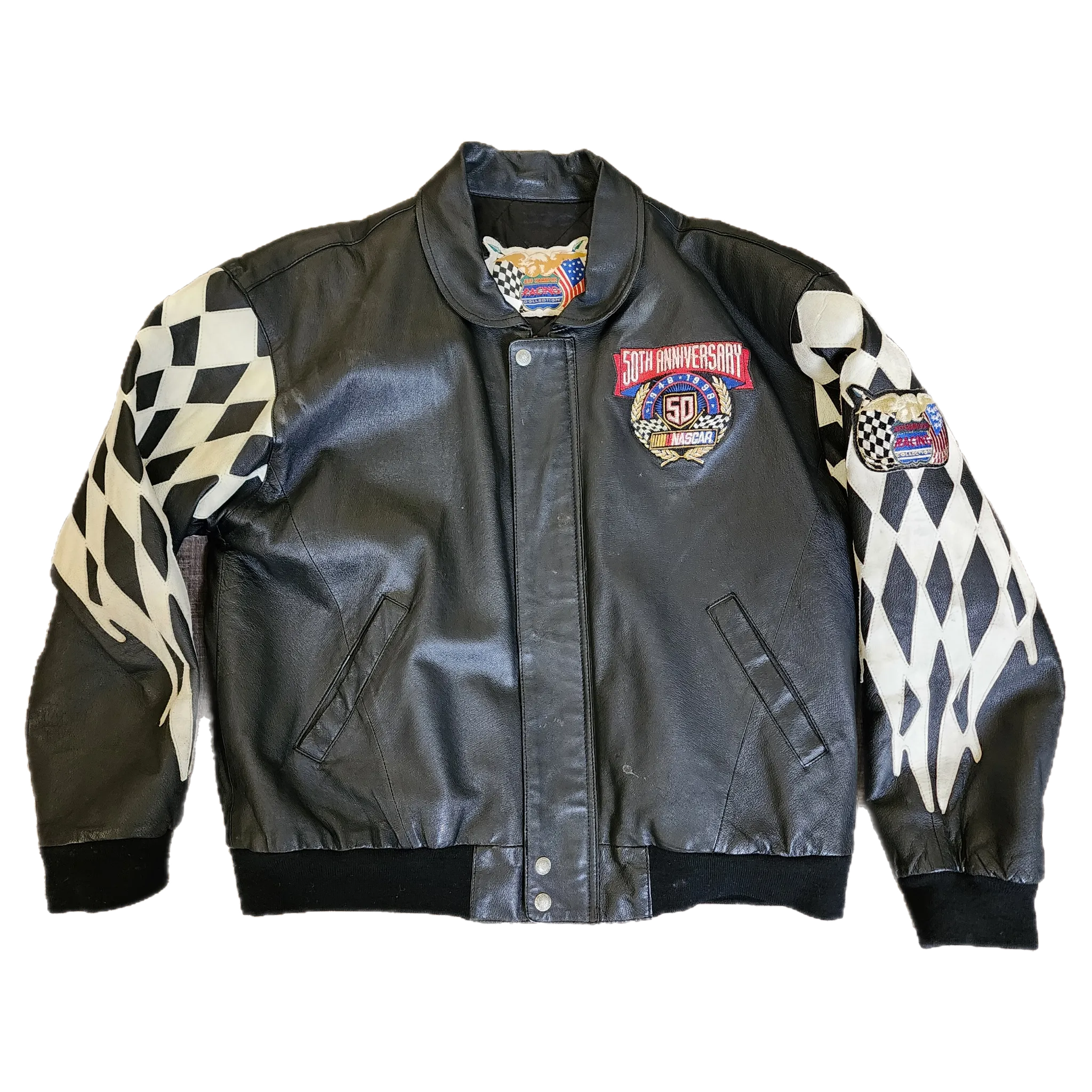 Jeff Hamliton Nascar Leather Jacket -  Size Large