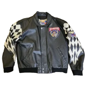 Jeff Hamliton Nascar Leather Jacket -  Size Large