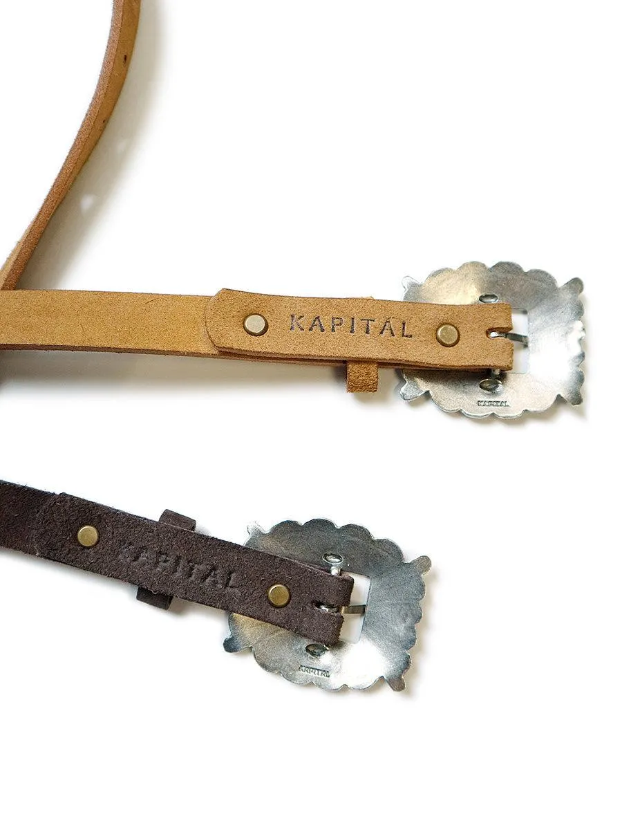 Kapital suede pueblo buckle belt