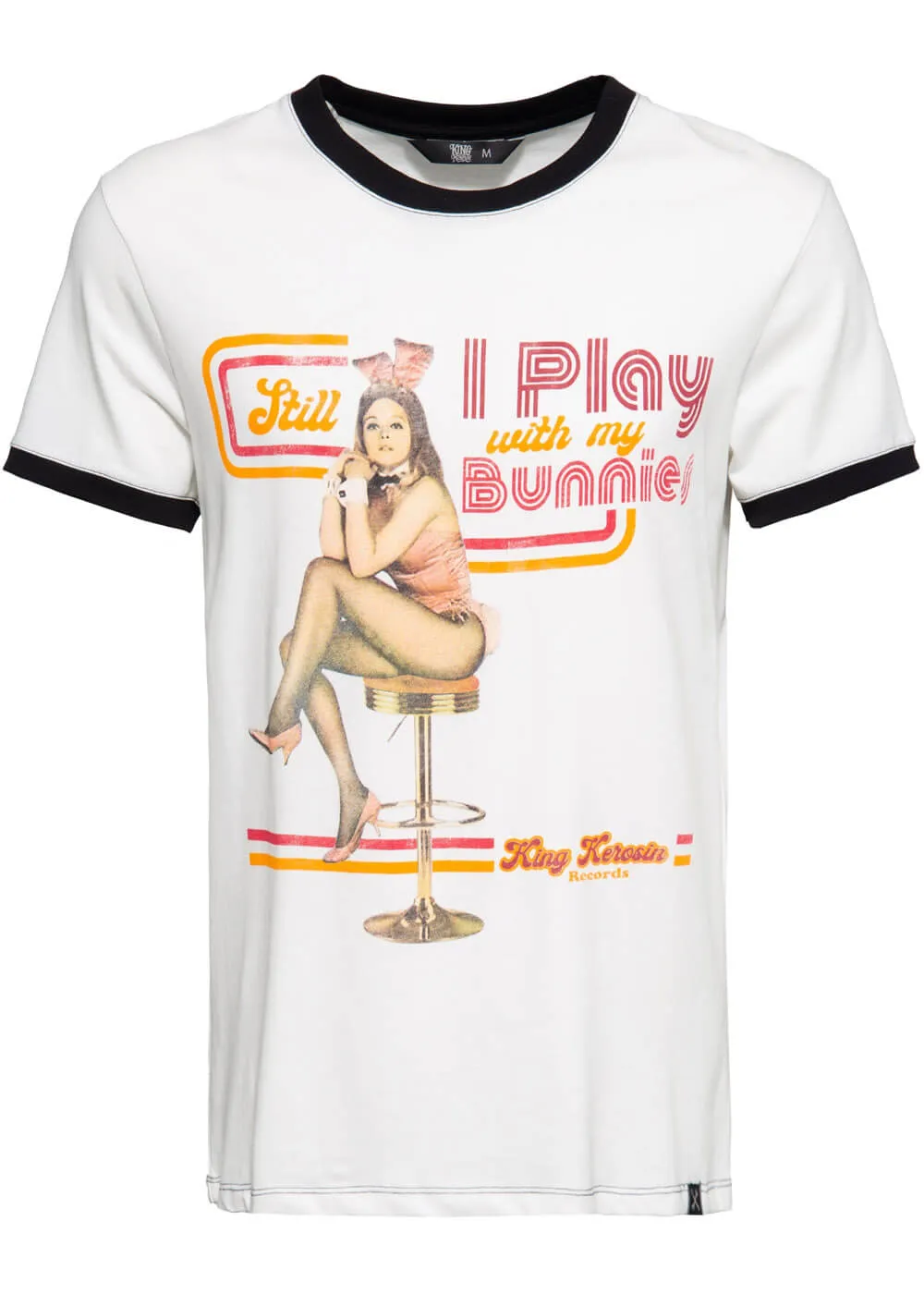 King Kerosin Men's Playbunny T-Shirt White