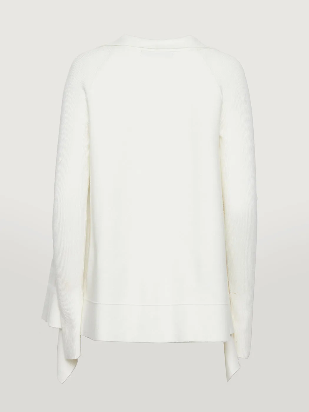 Liminal Drape Front Sweater - Cloud Dancer