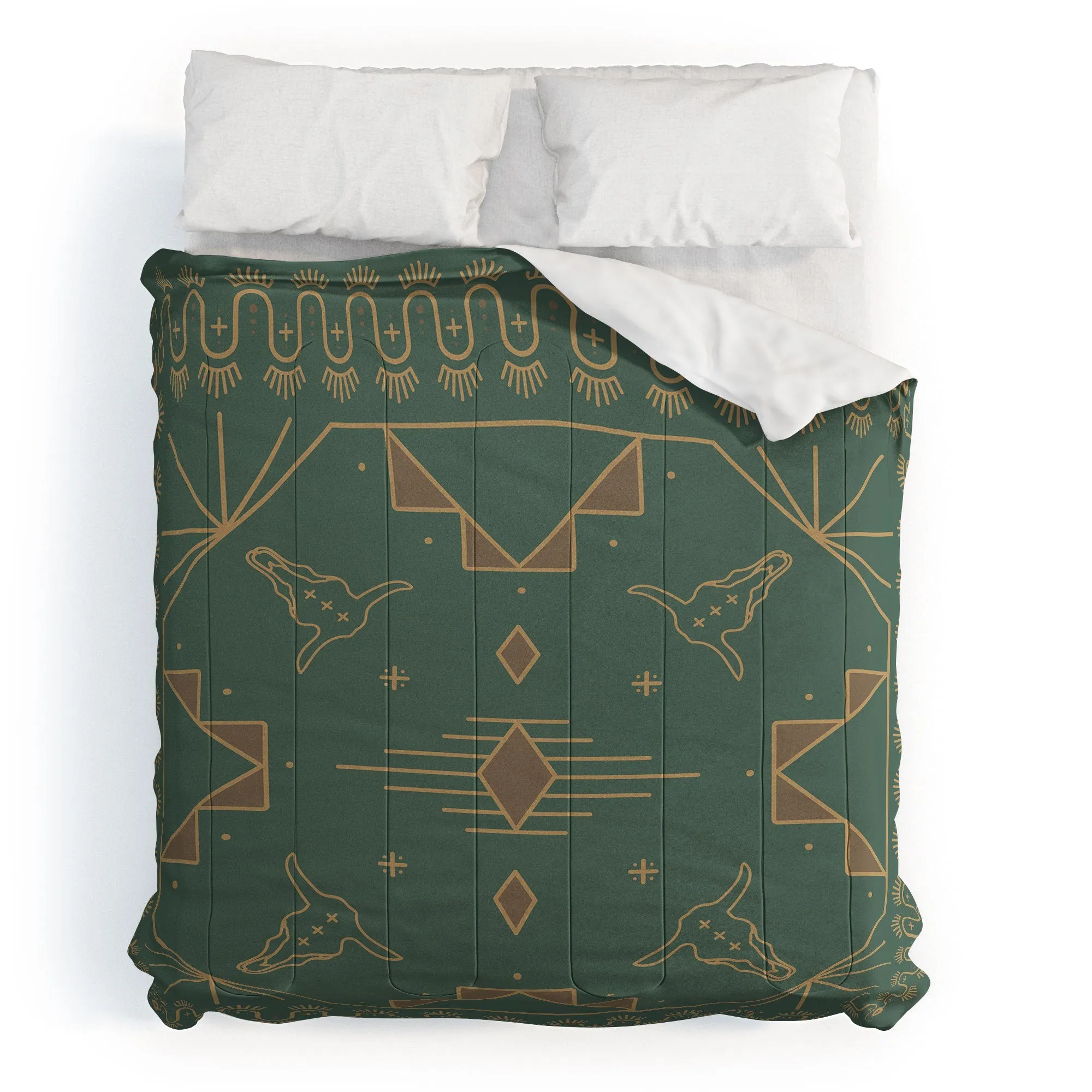 Lost Desert Green Comforter &/or Bed in a Bag Set (DS) DD