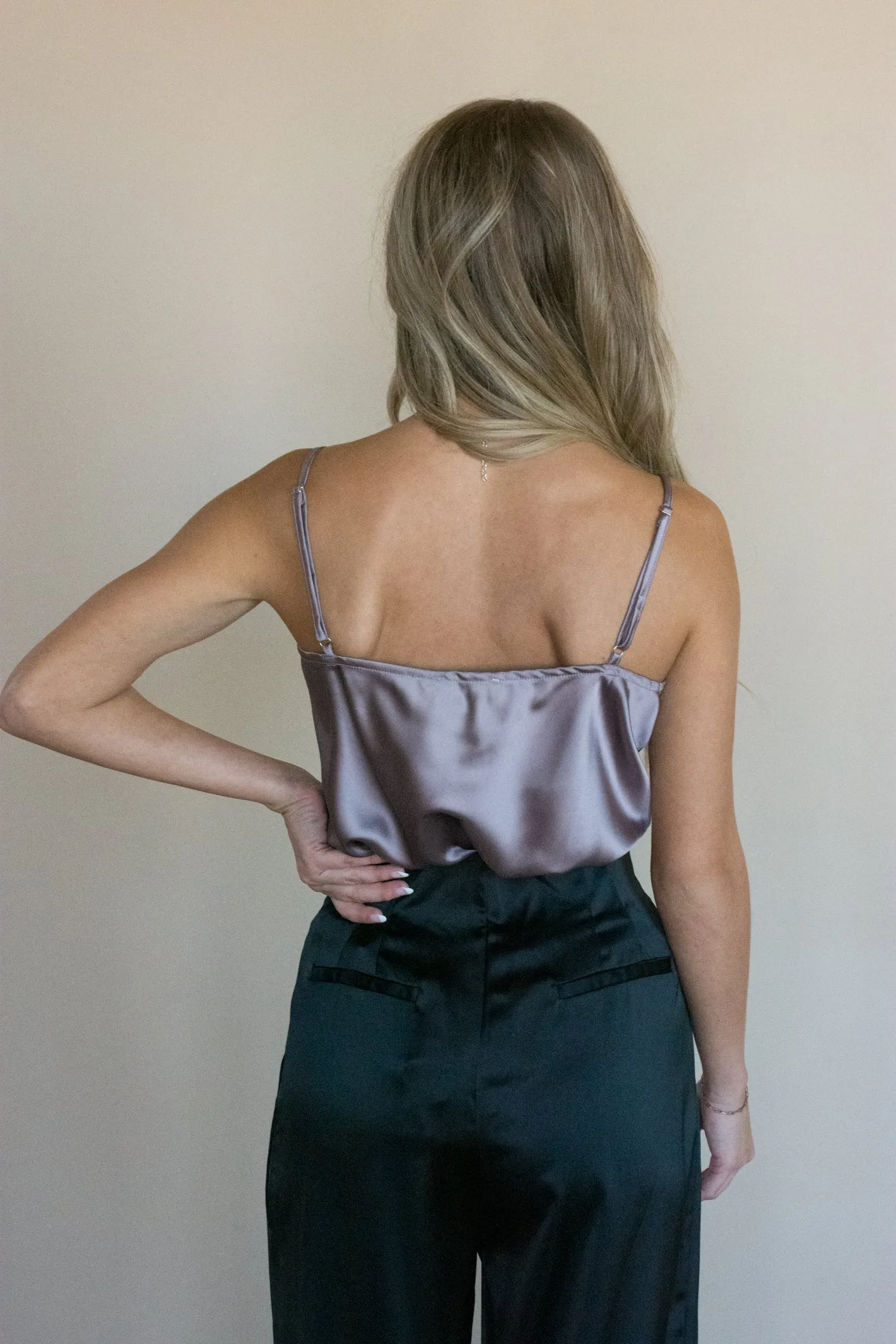 Lost in a Daydream Cowl Neck Bodysuit