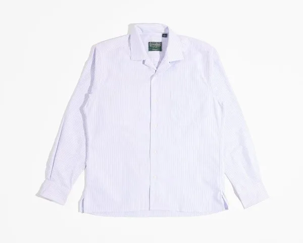 LS Camp Shirt - Classic Blue Oxford Stripe