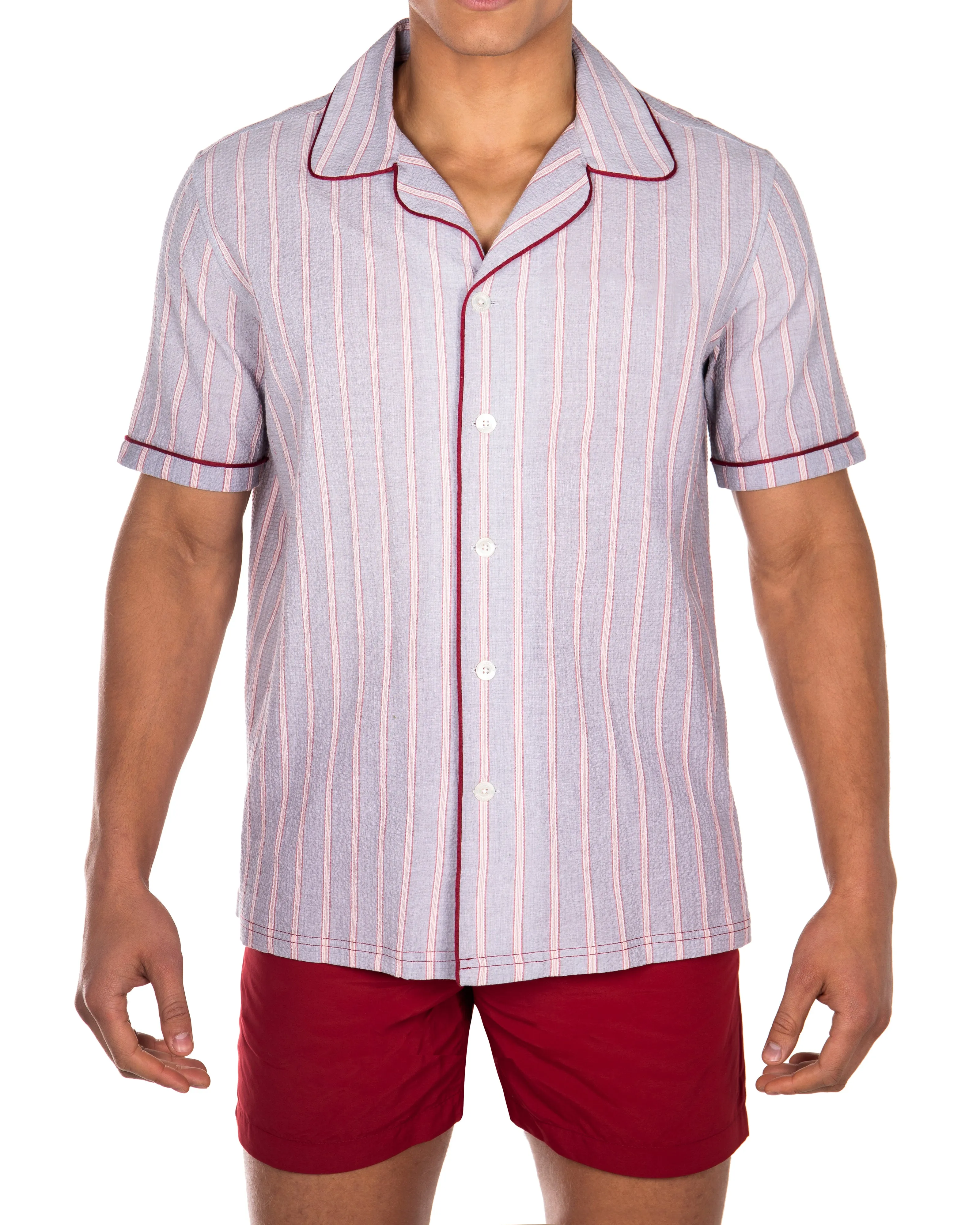 Luka camp collar Shirt with Piping