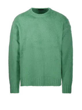 MEN ROBERTO COLLINA GREEN COTTON SWEATER