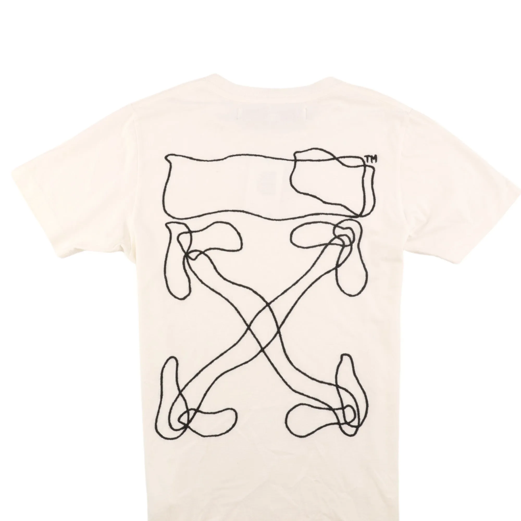 Men's Arrow Logo T-Shirt White Size XS