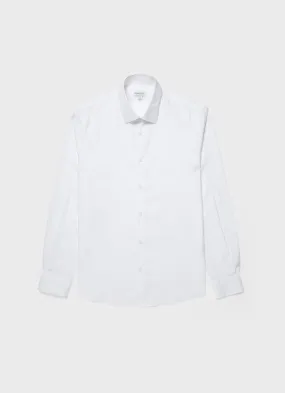 Men's Cotton Stretch Shirt in White