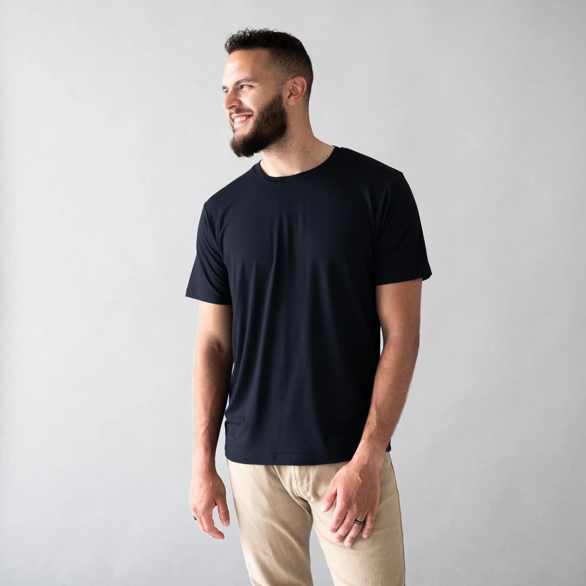 Men's Crew Neck Tee in Midnight