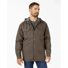 Men's Fleece Hooded Duck Shirt Jacket with Hydroshield