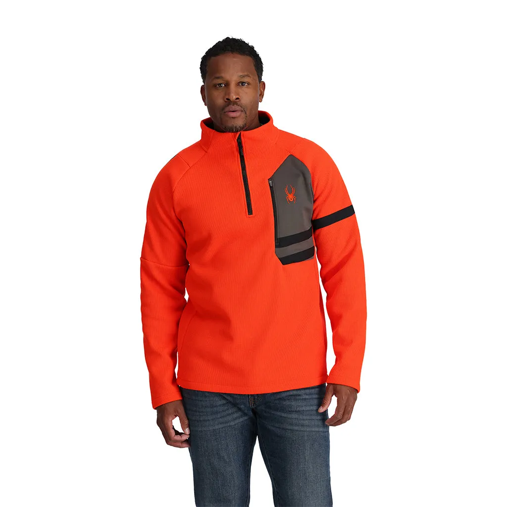 Mens Wengen Bandit Half Zip - Twisted Orange